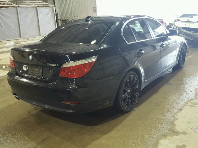 WBANU53518CT07764 - 2008 BMW 528 I BLACK photo 4