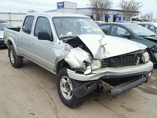 5TEGN92N62Z083563 - 2002 TOYOTA TACOMA DOU SILVER photo 1