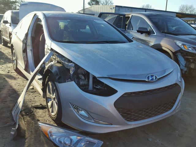 KMHEC4A48FA127941 - 2015 HYUNDAI SONATA HYB SILVER photo 1