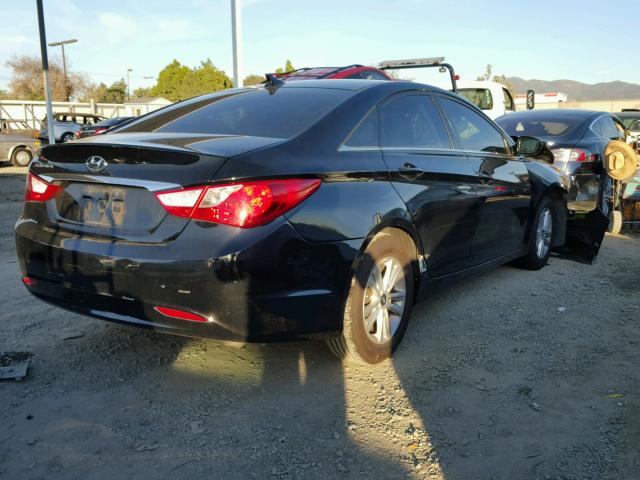 5NPEB4AC8BH293734 - 2011 HYUNDAI SONATA GLS BLACK photo 4