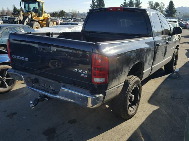 1D7HU18D94J220733 - 2004 DODGE RAM 1500 S BLACK photo 4