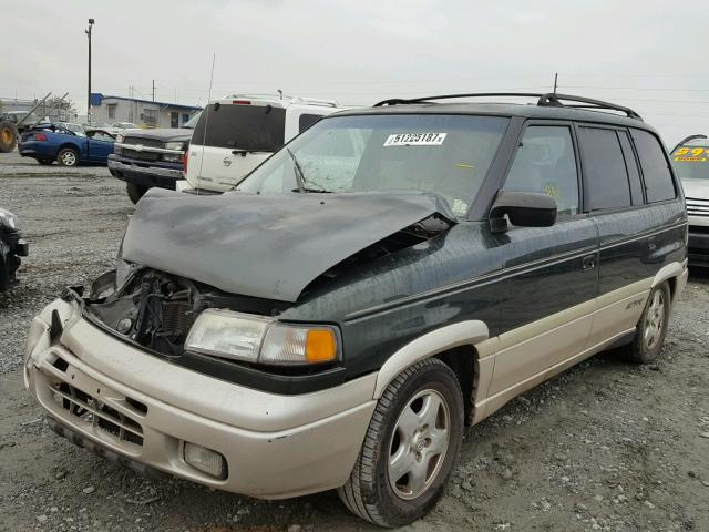 JM3LV5224W0841488 - 1998 MAZDA MPV WAGON GREEN photo 2