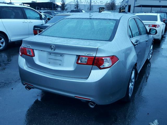 JH4CU2F66AC028795 - 2010 ACURA TSX SILVER photo 4