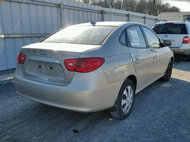 KMHDU4AD6AU895529 - 2010 HYUNDAI ELANTRA BL GOLD photo 4