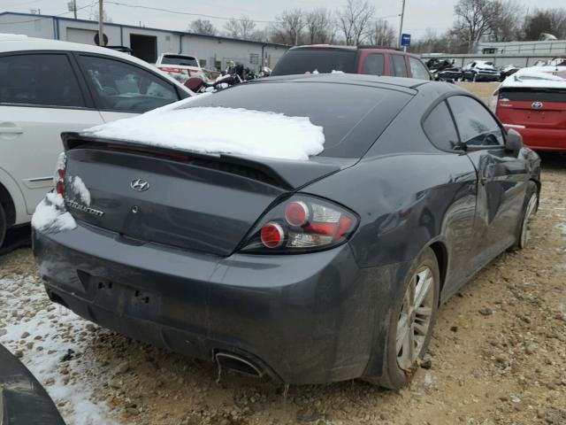 KMHHM66D07U256710 - 2007 HYUNDAI TIBURON GS GRAY photo 4