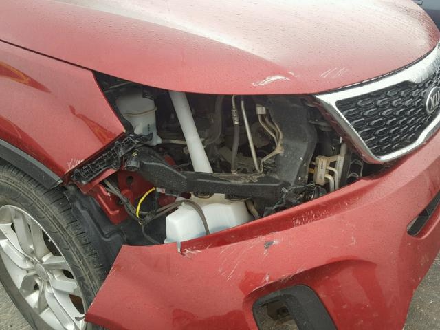 5XYKT4A69FG653262 - 2015 KIA SORENTO LX RED photo 9