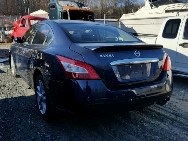 1N4AA5AP1AC805067 - 2010 NISSAN MAXIMA S BLUE photo 3