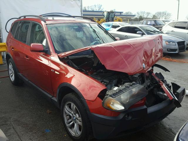 WBXPA93455WD09603 - 2005 BMW X3 3.0I MAROON photo 1