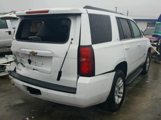 1GNSKBKC1HR181050 - 2017 CHEVROLET TAHOE K150 WHITE photo 4