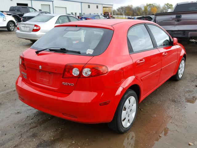 KL5JD66ZX8K859782 - 2008 SUZUKI RENO BASE RED photo 4