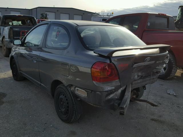 JTDAT123350356717 - 2005 TOYOTA ECHO GRAY photo 3