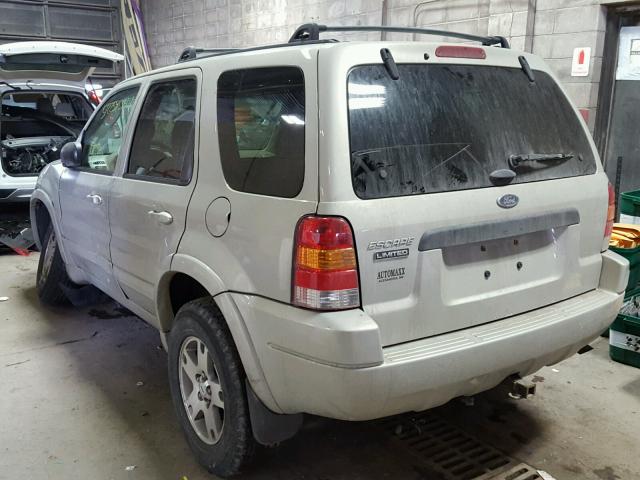 1FMCU94174KA50313 - 2004 FORD ESCAPE LIM TAN photo 3