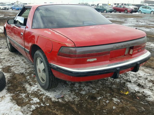 1G4EC11C4KB904397 - 1989 BUICK REATTA RED photo 3