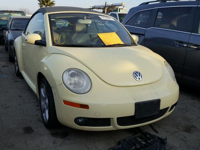 3VWSF31Y86M303821 - 2006 VOLKSWAGEN NEW BEETLE ყვითელი ფოტო 1
