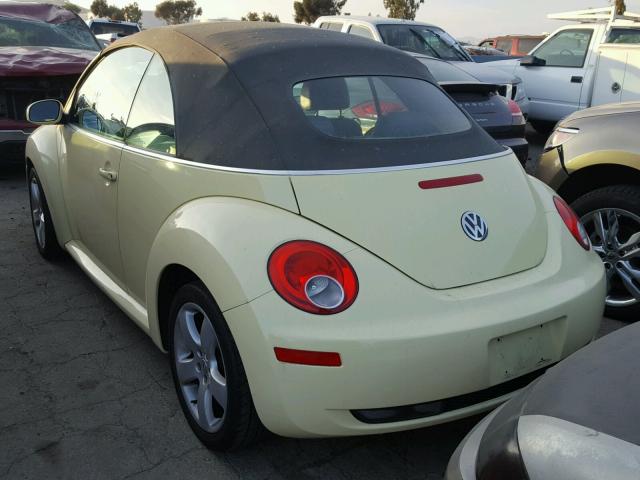 3VWSF31Y86M303821 - 2006 VOLKSWAGEN NEW BEETLE ყვითელი ფოტო 3