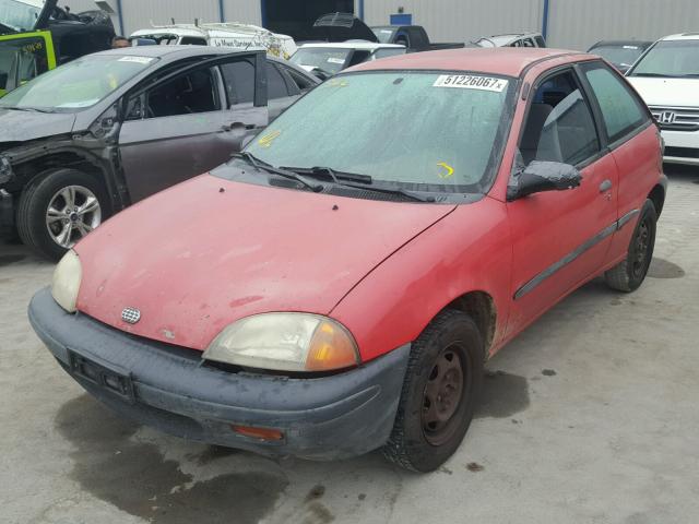 2C1MR2297S6734480 - 1995 GEO METRO BASE RED photo 2