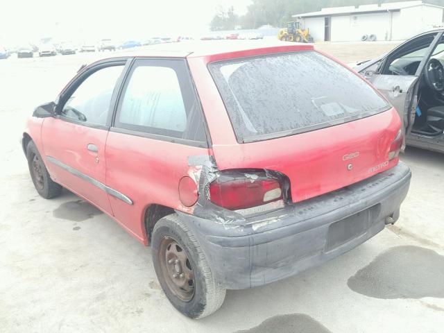 2C1MR2297S6734480 - 1995 GEO METRO BASE RED photo 3