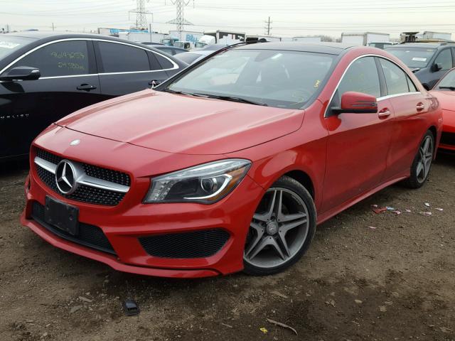 WDDSJ4EBXFN178071 - 2015 MERCEDES-BENZ CLA 250 RED photo 2