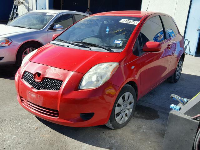 JTDJT923685211497 - 2008 TOYOTA YARIS RED photo 2