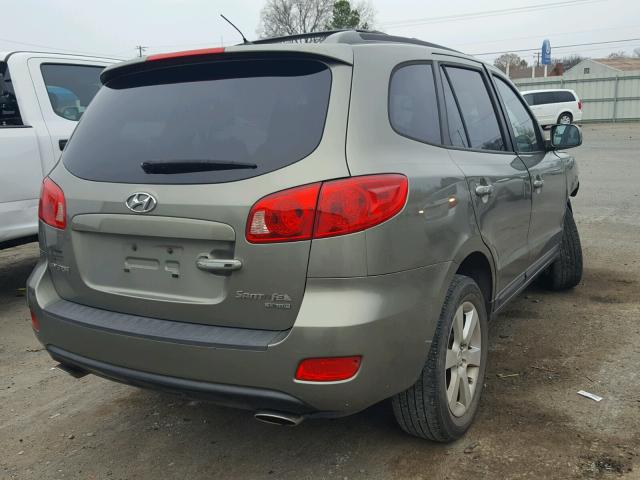 5NMSH13E17H015048 - 2007 HYUNDAI SANTA FE S GREEN photo 4