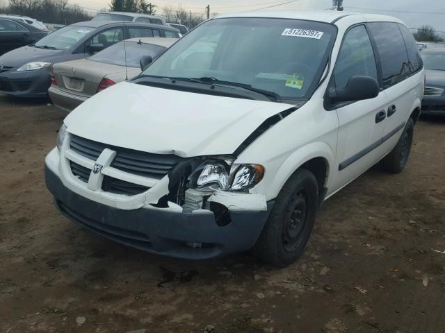 1D4GP21R57B205043 - 2007 DODGE CARAVAN C/ WHITE photo 2