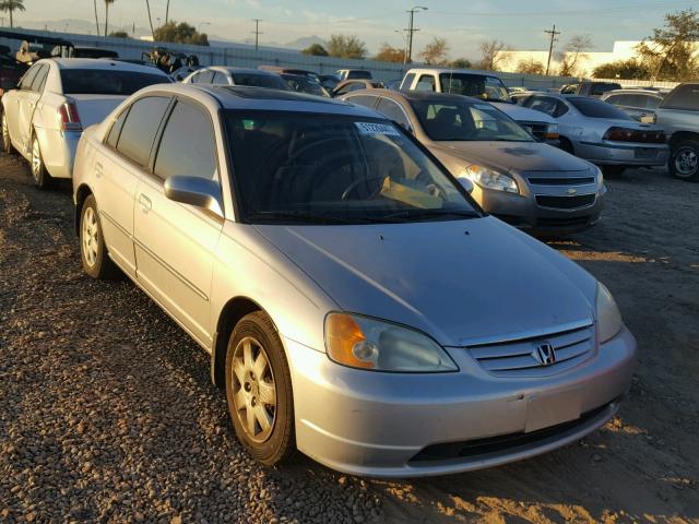 1HGES26792L074388 - 2002 HONDA CIVIC EX SILVER photo 1