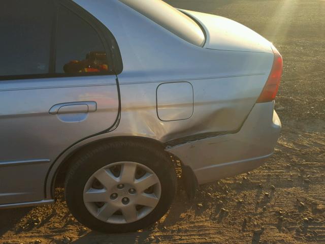 1HGES26792L074388 - 2002 HONDA CIVIC EX ვერცხლისფერი ფოტო 9