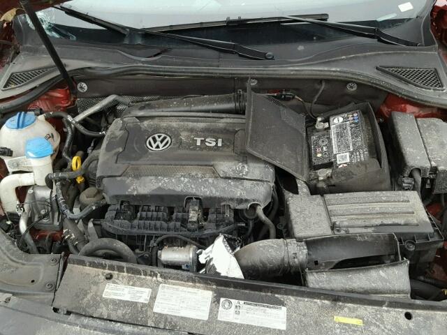 1VWAT7A34GC056445 - 2016 VOLKSWAGEN PASSAT S RED photo 7