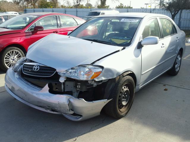 1NXBR32E65Z554339 - 2005 TOYOTA COROLLA CE SILVER photo 2