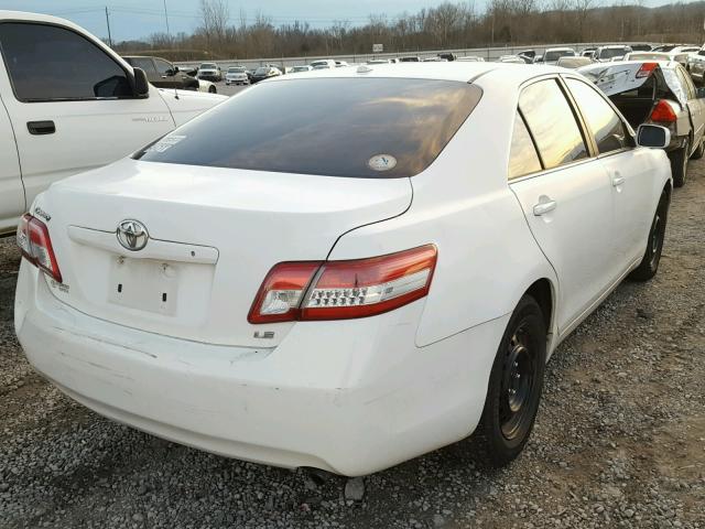 4T1BF3EK2AU577217 - 2010 TOYOTA CAMRY BASE WHITE photo 4