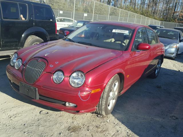 SAJEA03U33HM50119 - 2003 JAGUAR S-TYPE SPO RED photo 2