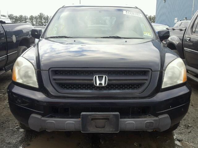 2HKYF184X4H567985 - 2004 HONDA PILOT EX BLACK photo 9