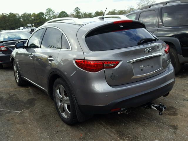 JNRAS18UX9M101838 - 2009 INFINITI FX35 GRAY photo 3