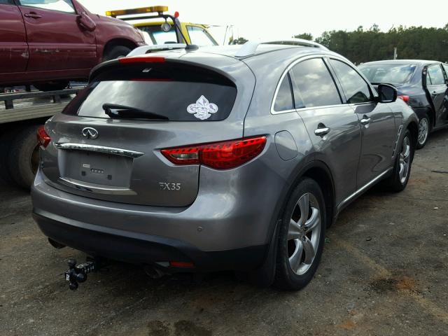 JNRAS18UX9M101838 - 2009 INFINITI FX35 GRAY photo 4