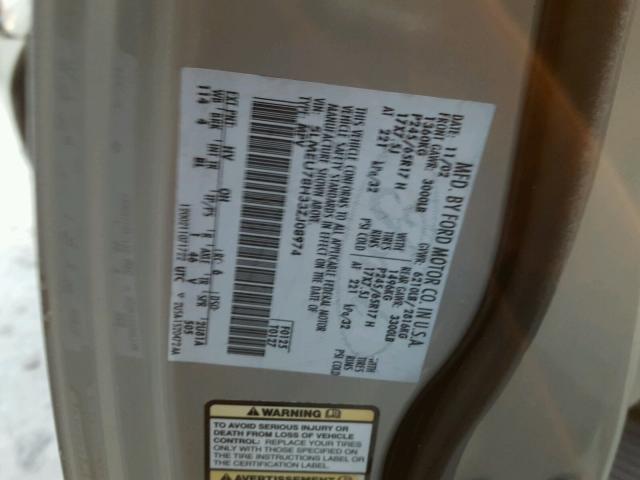 5LMEU78H33ZJ08974 - 2003 LINCOLN AVIATOR 米色 照片 10