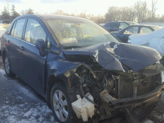 3N1BC11EX7L418551 - 2007 NISSAN VERSA S BLUE photo 1