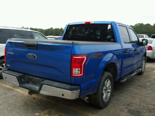 1FTEW1EP4GKE98475 - 2016 FORD F150 SUPER BLUE photo 4