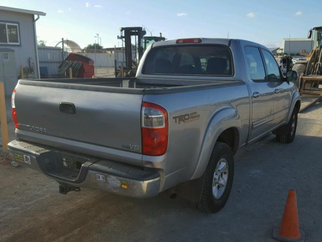 5TBET34155S481331 - 2005 TOYOTA TUNDRA DOU SILVER photo 4