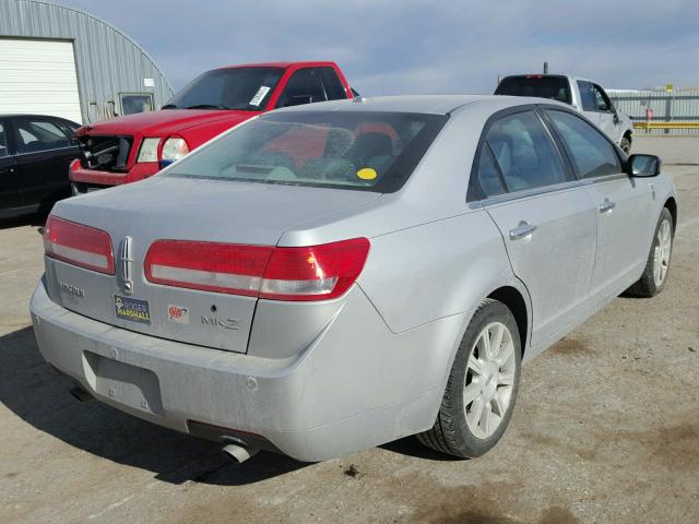 3LNHL2GC2AR750874 - 2010 LINCOLN MKZ SILVER photo 4