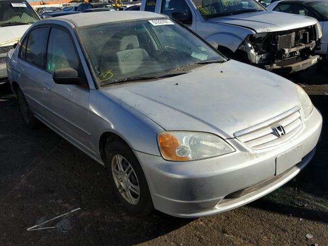 2HGES16573H525695 - 2003 HONDA CIVIC LX SILVER photo 1