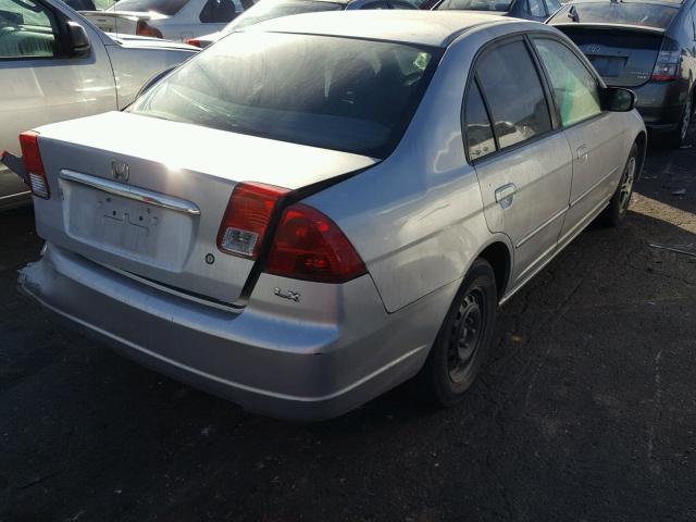 2HGES16573H525695 - 2003 HONDA CIVIC LX SILVER photo 4