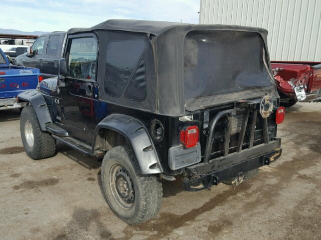 1J4FA39S36P750371 - 2006 JEEP WRANGLER X BLACK photo 3