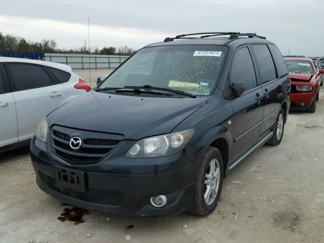 JM3LW28A440517755 - 2004 MAZDA MPV WAGON GRAY photo 2