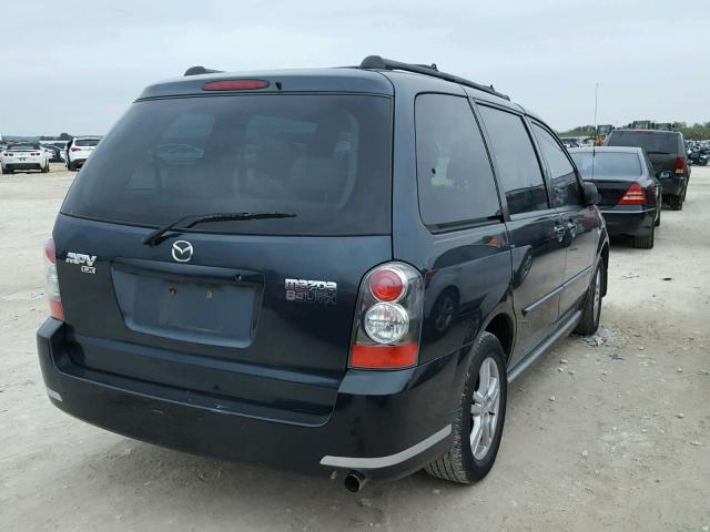 JM3LW28A440517755 - 2004 MAZDA MPV WAGON GRAY photo 4