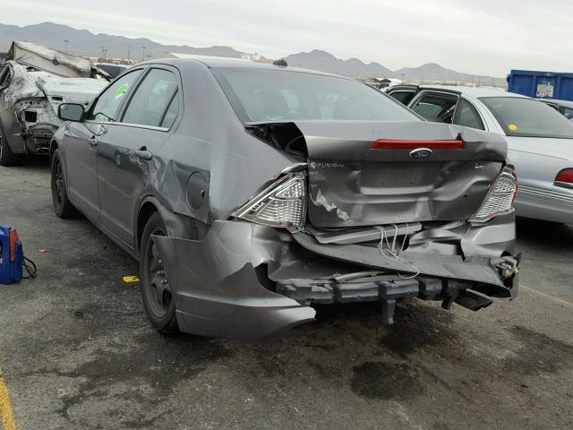 3FAHP0HA4BR202635 - 2011 FORD FUSION SE CHARCOAL photo 3