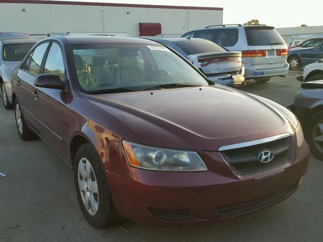 5NPET46C88H307940 - 2008 HYUNDAI SONATA GLS BURGUNDY photo 1