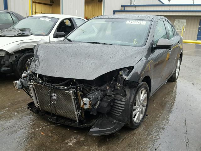 JM1BL1V7XC1635494 - 2012 MAZDA 3 I GRAY photo 2