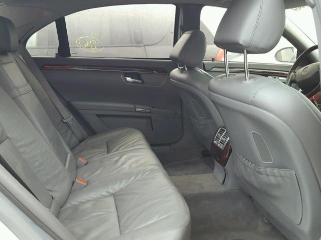 WDDNG71X37A065876 - 2007 MERCEDES-BENZ S 550 SILVER photo 6