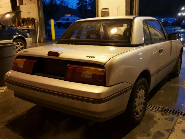 6MPCT01Z1M8605372 - 1991 MERCURY CAPRI SILVER photo 4