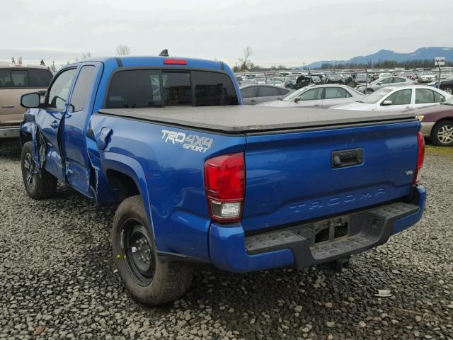 5TFSZ5AN1GX005909 - 2016 TOYOTA TACOMA ACC BLUE photo 3